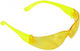 Pasco Protective Glasses Safety Glasses for Protection with Yellow Lenses 1pcs