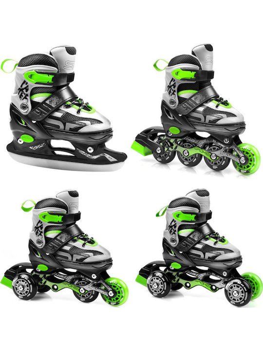 Spokey Quattro Inline Αυξομειούμενα Rollers Πολύχρωμα Παιδικά