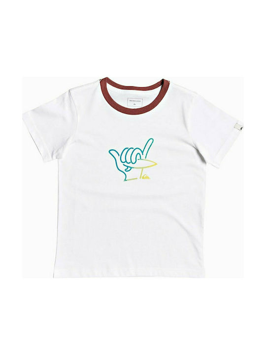 Quiksilver Kinder-T-Shirt Weiß