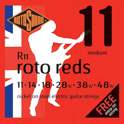 Rotosound Roto Σετ Χορδών Nickel Plated Steel 11 - 48" Reds - Medium
