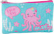 Must Octopus Pencil Case with 1 Compartment Light Blue