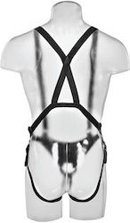 Pipedream King Cock Two Cocks One Hole Harness με Διπλό Dildo 28cm στο χρώμα του δέρματος