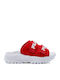 Outdoor Women's Platform Slides Red