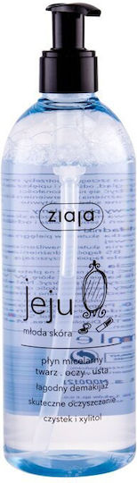 Ziaja Jeju Micellar Water Αφαίρεσης Μακιγιάζ Προσώπου & Χειλιών για Ακνεϊκές Επιδερμίδες 390ml