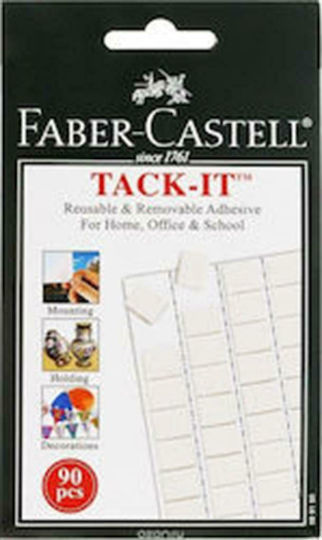 Faber-Castell Κόλλα Αυτοκόλλητο Tack-It 90pcs Γενικής Χρήσης 50gr 90τμχ