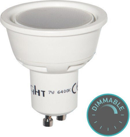 Spot Light Λάμπα LED 7W για Ντουί GU10 και Σχήμα MR16 Θερμό Λευκό 550lm Dimmable