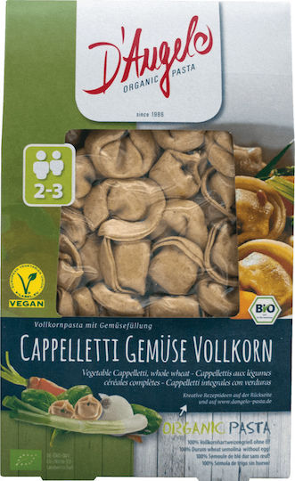 D'Angelo Τορτελίνια Cappelletti με Λαχανικά Ολικής Άλεσης 250gr