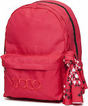 Polo Original Double Scarf School Bag Backpack Junior High-High School in Red color L32 x W23 x H40cm 30lt 2020