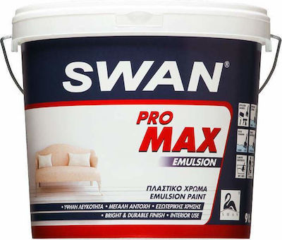 Swan Pro Max Emulsion Plastic Vopsea pentru Utilizare Intern 3lt