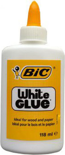 Bic Liquid Glue White Glue for Fabric 118ml 9192583