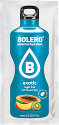 Bolero Χυμός σε Σκόνη 1.5L σε Νερό Εξωτικά Φρούτα Χωρίς Ζάχαρη 9gr