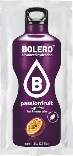Bolero Χυμός σε Σκόνη 1.5L σε Νερό Passion Fruit Χωρίς Ζάχαρη 9gr
