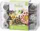 Decora 3D Flori Nr.3 Nas Pentru Pungi De Patiserie Metalic 3cm 12 Bucăți 0263652