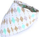 Bubba Bibs Rauten Bandana Stoff mit Taste Mehrfarbig