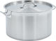 vidaXL Stainless Steel Marmite Capacity 58lt with Diameter 50cm and Height 30cm.