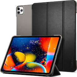 Spigen Smart Fold Флип капак Силикон / Изкуствена кожа Черно (iPad Pro 2020 12.9" - iPad Pro 2020 12,9") ACS00893