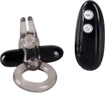 You2Toys Bunny Remote Vibrating Cock Ring Cock Negru