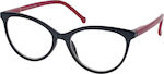 Eyelead Ε200 Women's Reading Glasses +2.50 in Black color E 200