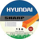 Hyundai 81F42 Μεσινέζα Τετράγωνη Μήκους 29m και Πάχους 4mm