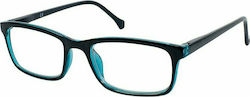 Eyelead E143 Men's Reading Glasses +3.50 Black/Blue E143 Ε 143 E 143