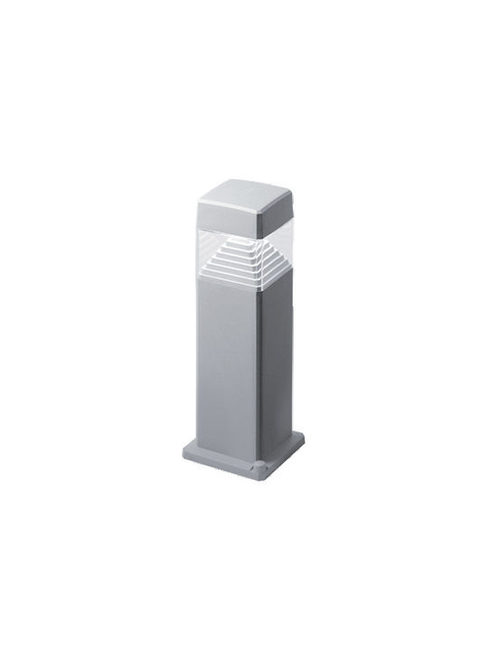 Elmark Ester Outdoor Floor Lamp Small Post 10W IP55 for GX53 Light Bulb Base Gray