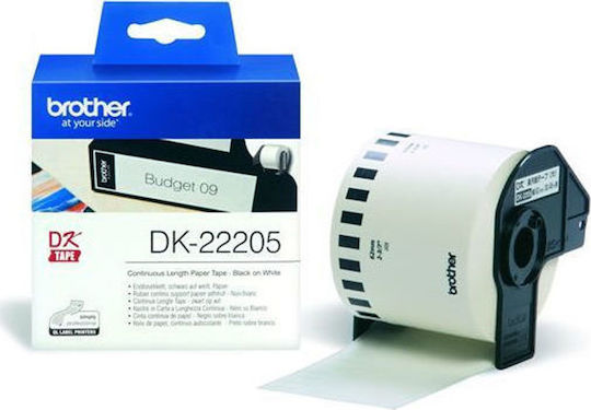Brother Label Maker Tape 30.5m x 62mm in White Colour Compatible with Brother DK