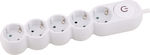 Spot Light 5-Outlet Power Strip White