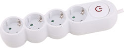 Spot Light Power Strip 4 Sockets with 1.4m Cable