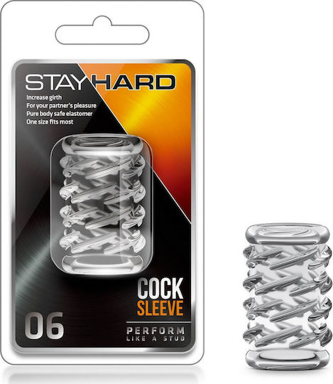 Blush Stay Hard Cock Sleeve 06 Προέκταση Πέους Διάφανη 4cm