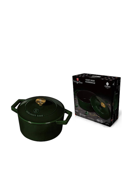 Berlinger Haus Emerald Collection Deep Pot made of Cast Iron 4.35lt / 24cm