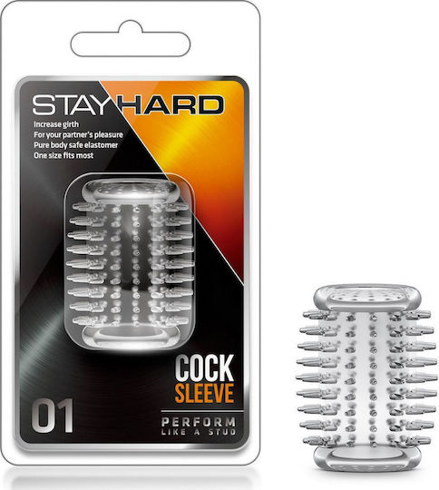 Blush Stay Hard Cock Sleeve 1 Προέκταση Πέους Διάφανη 4cm