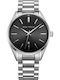 Mini Focus Men's Watch 46mm Battery with Silver Metal Bracelet