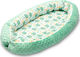 Sensillo Baby Nest Pillow Nest Velvet Mint 90x50εκ.