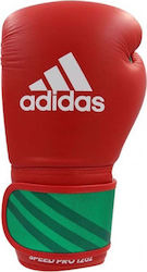 Adidas Speed Pro Synthetic Leather Boxing Competition Gloves Red