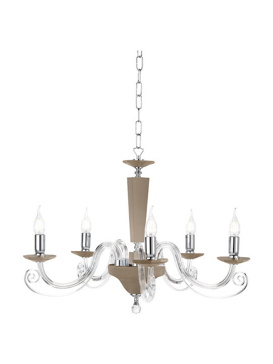 Ondaluce Cherub Chandelier Candlestick 5xE14 Beige 82cm LP.Cherub/5-TOR