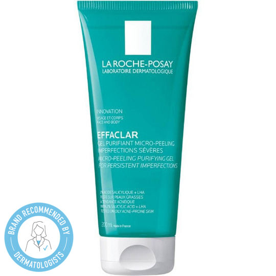 La Roche Posay Effaclar Micro-Peeling Gel Καθαρισμού Προσώπου για Ακνεϊκές Επιδερμίδες 200ml