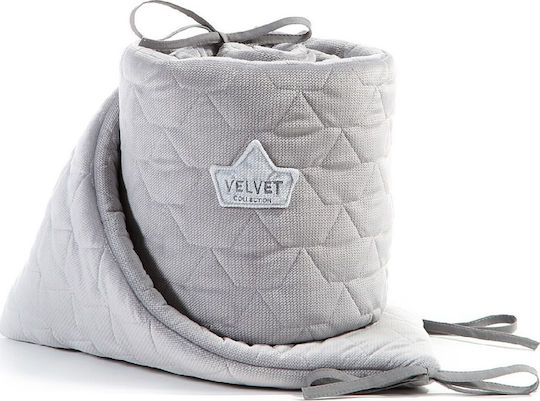 La Millou Velvet Crib Bumpers Classic Inside Gray 25x210cm 103.00713