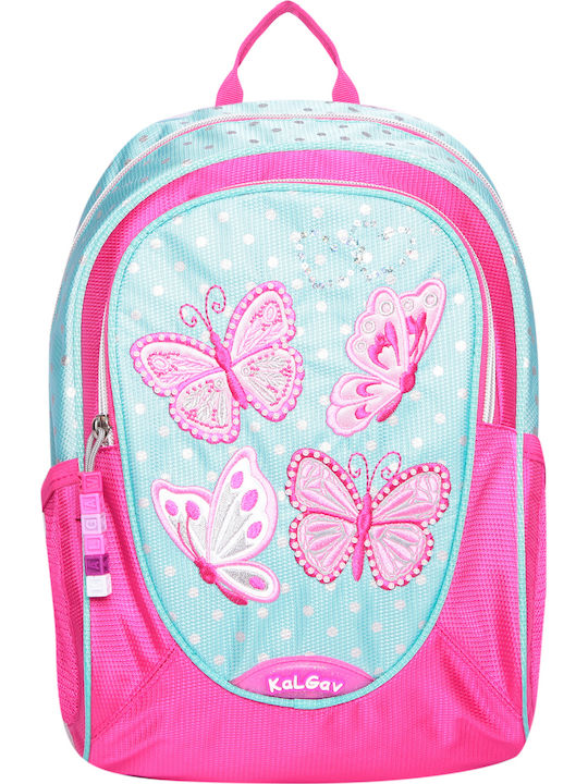 KalGav Libby Schmetterlinge Schulranzen Rucksack Kindergarten in Rosa Farbe 13Es