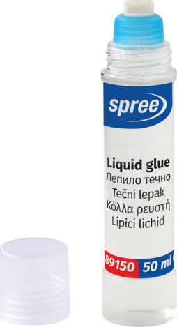 Spree Υγρή Κόλλα Liquid Glue Transparent Bottle για Χαρτί 50ml 2τμχ