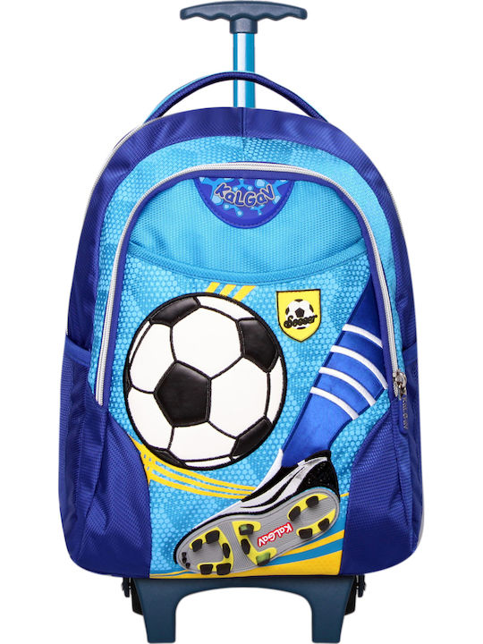 KalGav X-Bag Football School Bag Trolley Kindergarten in Blue color