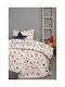 Palamaiki Single Bed Kids Sheets Set Cotton BC4 Red 3pcs 170x260cm