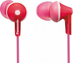 Panasonic Ακουστικά Ψείρες In Ear RP-HJE125 Ροζ