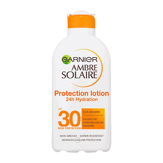 Garnier Ambre Solaire Protection 24h Hydration Impermeabil Protecție solară Loțiune pentru corp SPF30 200ml