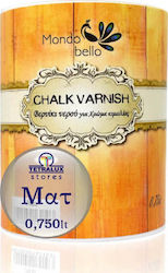 Mondobello Chalk Varnish Βερνίκι για Χρώμα Κιμωλίας Mat Clear Διάφανο 750ml