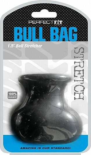 Perfect Fit Brand Bull Bag Stretch Пръстен Тестис Силикон Черен BS-30B