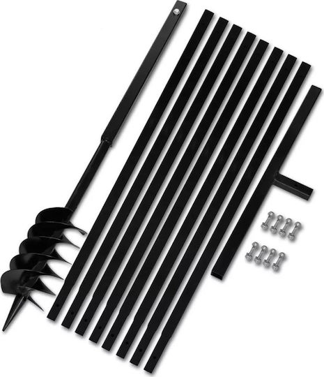 vidaXL Hand Drill with 120mm Handle and 9m Steel Extension Tube 270524