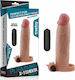 Lovetoy Pleasure X Tender Vibrating Penis Sleeve Προέκταση Πέους με Δόνηση Flesh 21cm