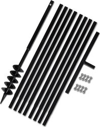 vidaXL Hand Drill with Handle 100mm and Steel Extension Tube 9m vidaXL Hand Drill with Handle 100mm and Steel Extension Tube 9m