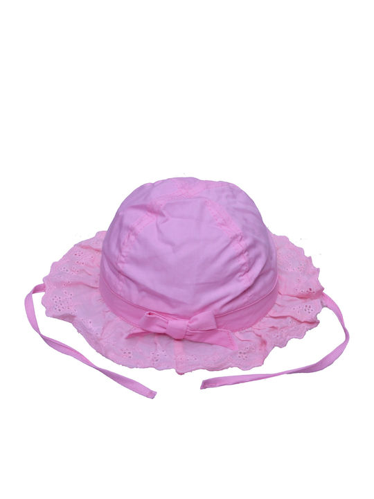 Βρεφικό Καπέλο Bucket Βαμβακερό Για Κορίτσια Ροζ