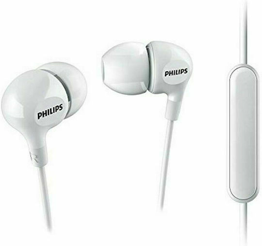 Philips SHE3555 Слушалки Безжични Стерео с жак 3.5mm Бял